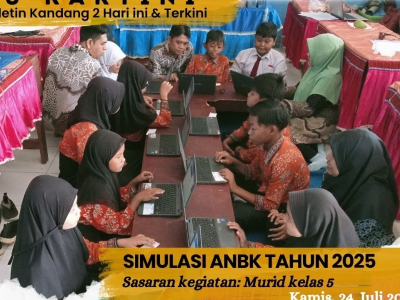 SDN 2 KANDANG MELAKSANAKAN SIMULASI