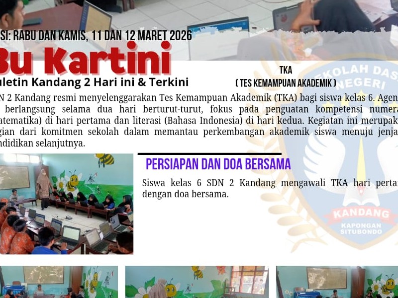 SDN 2 KANDANG GELADI BERSIH TKA
